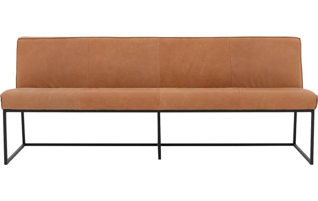 Goossens excellent eetkamerbank tom bruin leer - 8190648-01