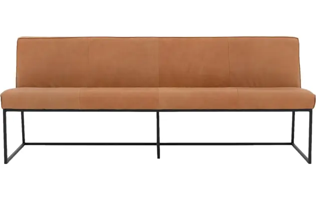 Goossens excellent eetkamerbank tom bruin leer - 8190648-01