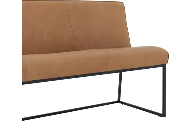 Goossens excellent eetkamerbank tom bruin leer - 8190648-04