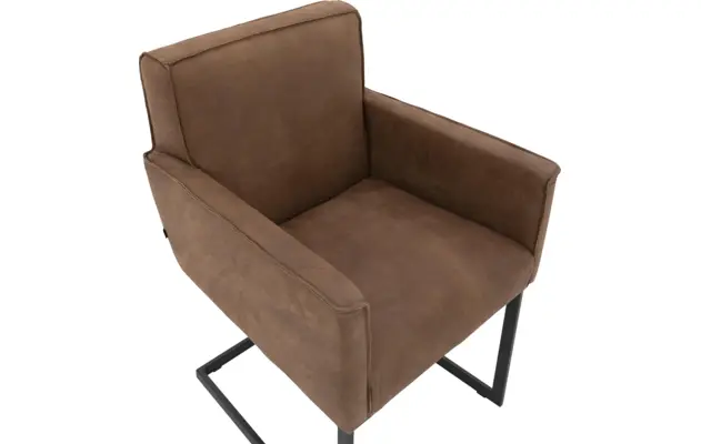 Goossens excellent eetkamerstoel tom bruin leer - 8190651-05