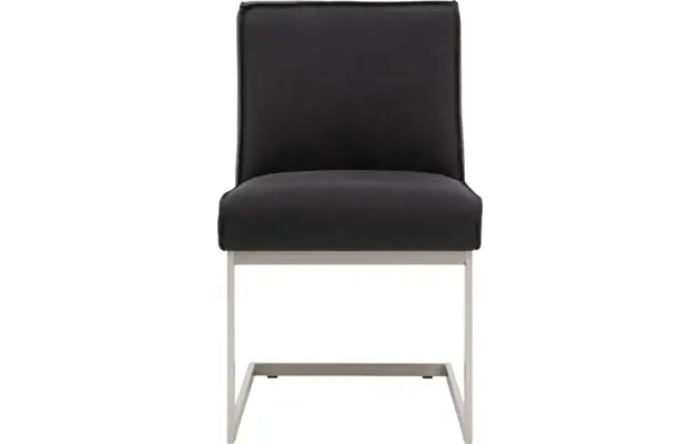 Goossens excellent eetkamerstoel tom zwart leer - 8190653-01