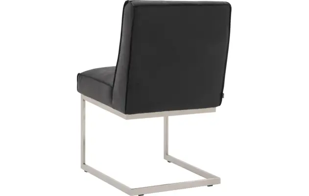 Goossens excellent eetkamerstoel tom zwart leer - 8190653-03