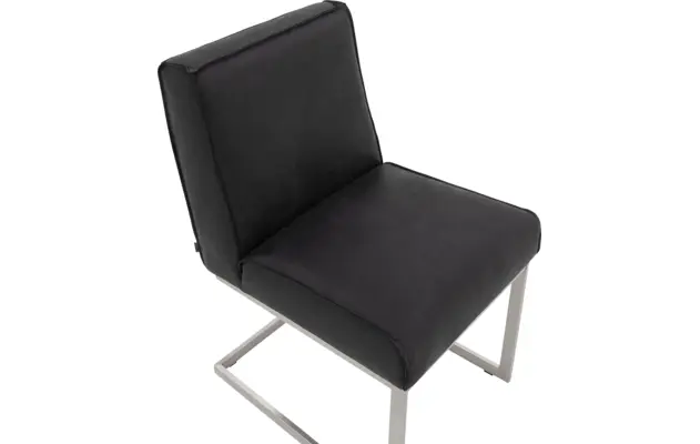 Goossens excellent eetkamerstoel tom zwart leer - 8190653-05