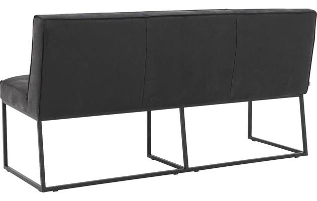 Goossens excellent eetkamerbank tom zwart leer - 8190654-03