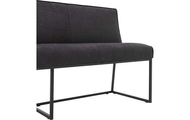 Goossens excellent eetkamerbank tom zwart leer - 8190654-05