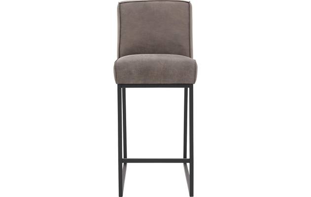 Goossens excellent barstoel tom grijs leer - 8190659-01