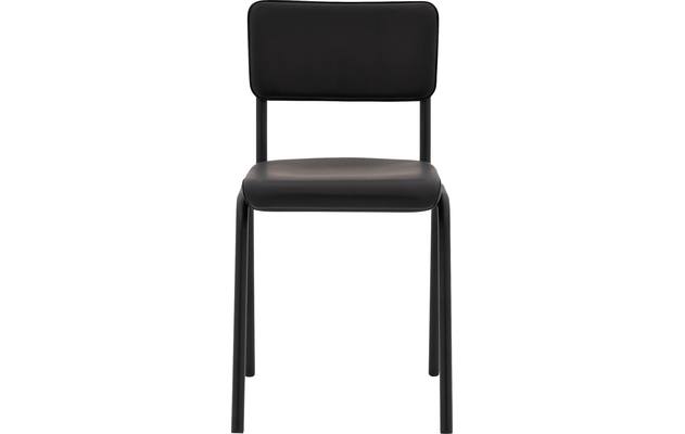 Goossens eetkamerstoel chaplin grijs leer - 8190677-01