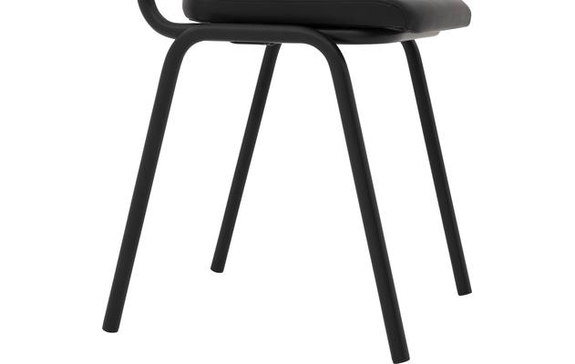 Goossens eetkamerstoel chaplin grijs leer - 8190677-06