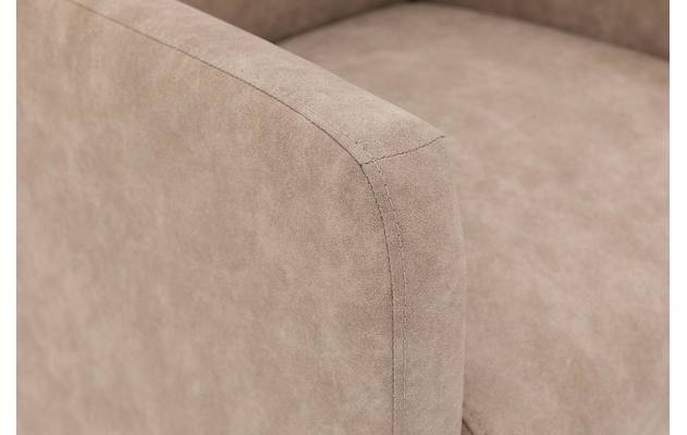 Goossens eetkamerstoel alex beige microvezel - 8190695-07