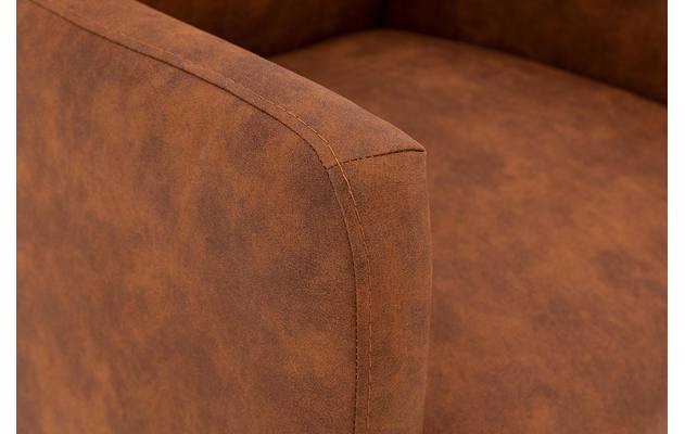Goossens eetkamerstoel alex bruin microvezel - 8190699-07