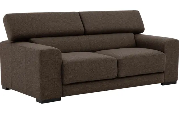 Goossens zitbank nora bruin stof - 8190705-211-02