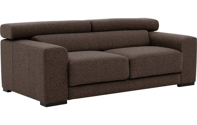 Goossens zitbank nora bruin stof - 8190705-211-03