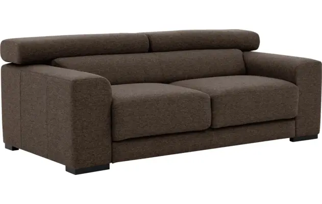 Goossens zitbank nora bruin stof - 8190705-211-03