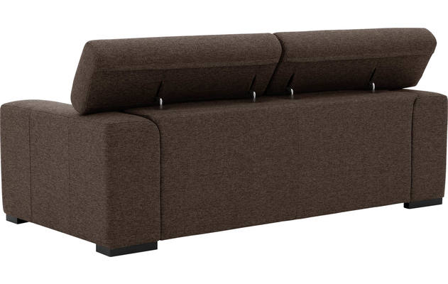 Goossens zitbank nora bruin stof - 8190705-211-05