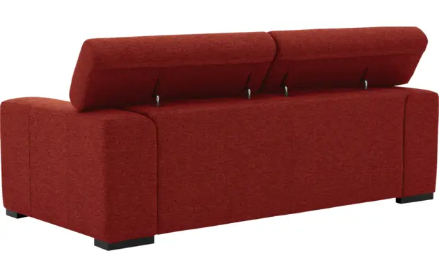 Goossens zitbank nora rood stof - 8190705-216-05