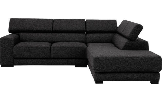 Goossens hoekbank nora grijs stof - 8190707-204-02