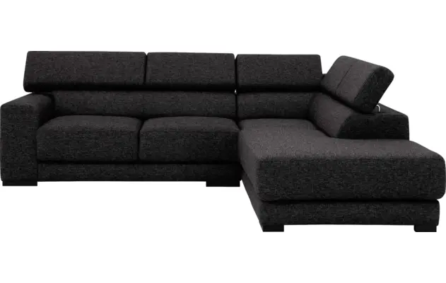 Goossens hoekbank nora grijs stof - 8190707-204-02