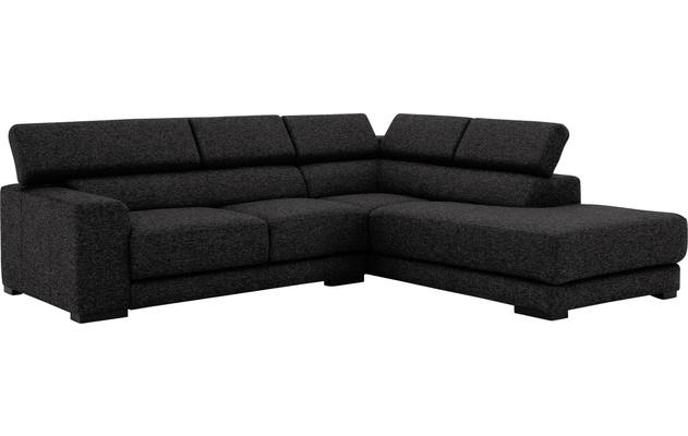 Goossens hoekbank nora grijs stof - 8190707-204-03