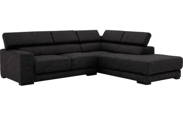 Goossens hoekbank nora grijs stof - 8190707-204-03