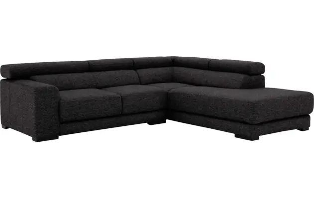 Goossens hoekbank nora grijs stof - 8190707-204-04