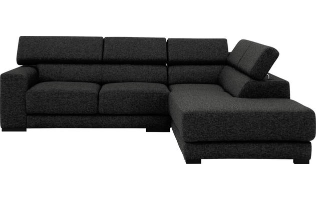 Goossens hoekbank nora grijs stof - 8190707-205-02
