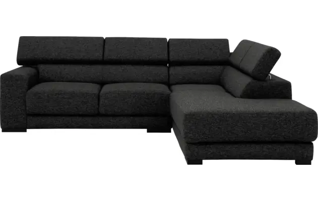 Goossens hoekbank nora grijs stof - 8190707-205-02