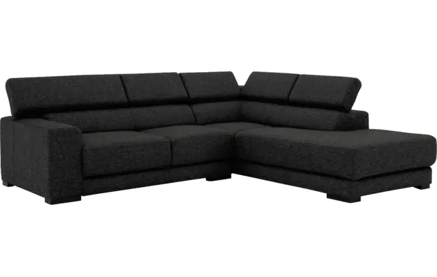 Goossens hoekbank nora grijs stof - 8190707-205-03