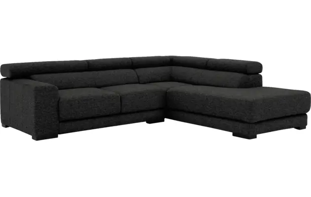 Goossens hoekbank nora grijs stof - 8190707-205-04