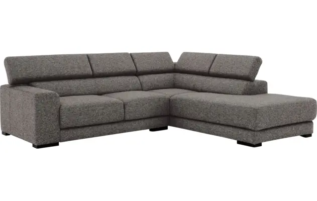 Goossens hoekbank nora grijs stof - 8190707-207-03