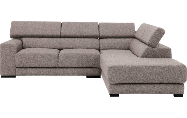 Goossens hoekbank nora grijs stof - 8190707-208-02