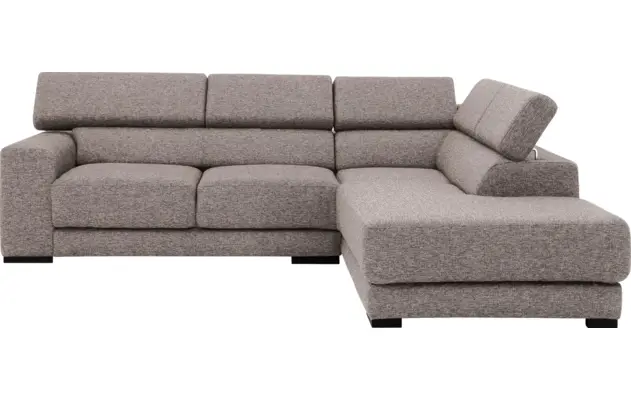 Goossens hoekbank nora grijs stof - 8190707-208-02