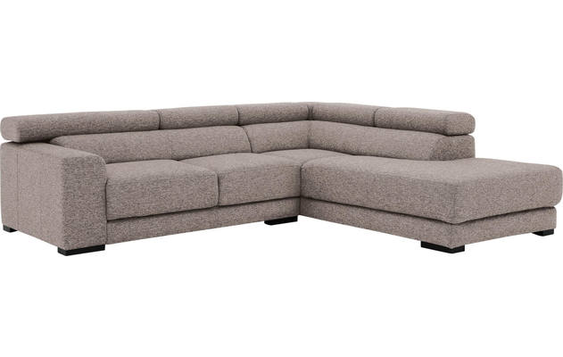 Goossens hoekbank nora grijs stof - 8190707-208-04