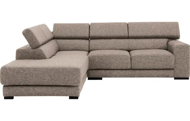 Goossens hoekbank nora beige stof - 8190707-209-02-gespiegeld