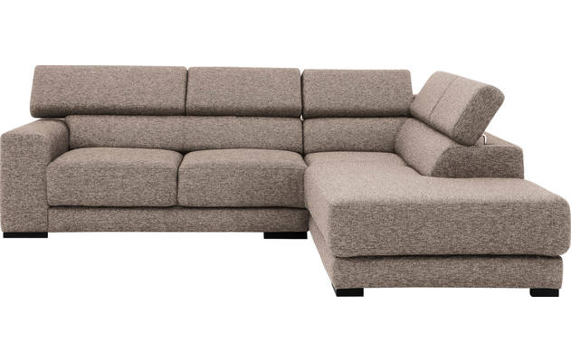 Goossens hoekbank nora beige stof - 8190707-209-02