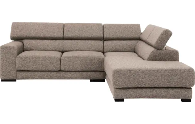 Goossens hoekbank nora beige stof - 8190707-209-02
