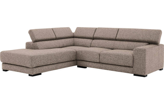 Goossens hoekbank nora beige stof - 8190707-209-03-gespiegeld