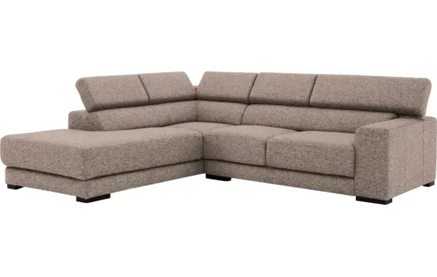 Goossens hoekbank nora beige stof - 8190707-209-03-gespiegeld