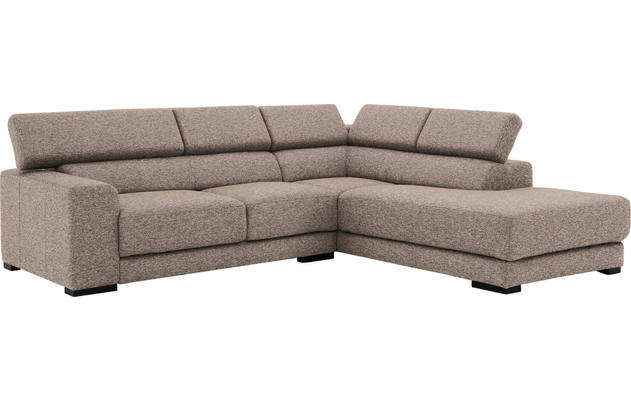 Goossens hoekbank nora beige stof - 8190707-209-03