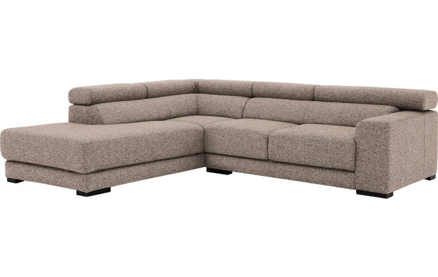 Goossens hoekbank nora beige stof - 8190707-209-04-gespiegeld