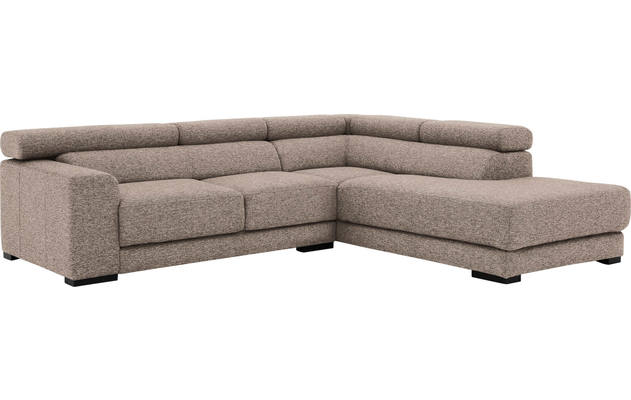 Goossens hoekbank nora beige stof - 8190707-209-04