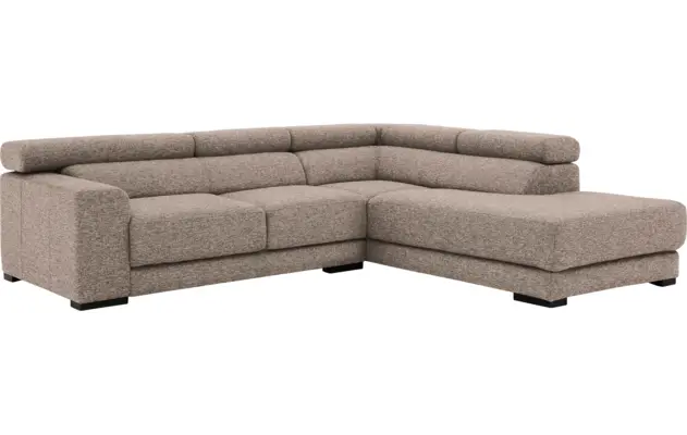 Goossens hoekbank nora beige stof - 8190707-209-04