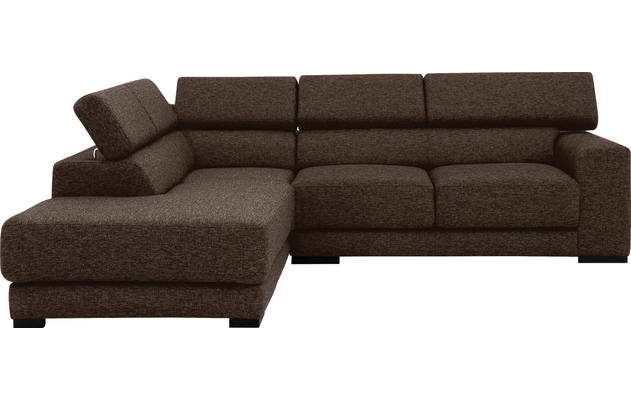 Goossens hoekbank nora bruin stof - 8190707-211-02-gespiegeld