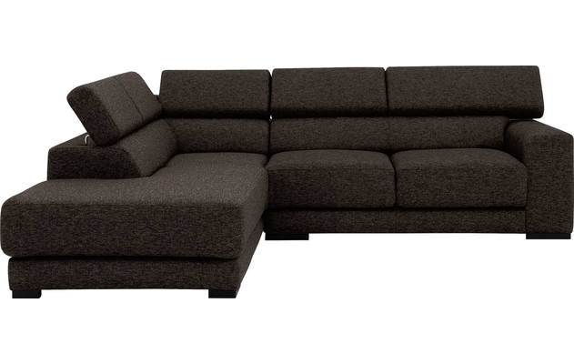 Goossens hoekbank nora bruin stof - 8190707-213-02-gespiegeld