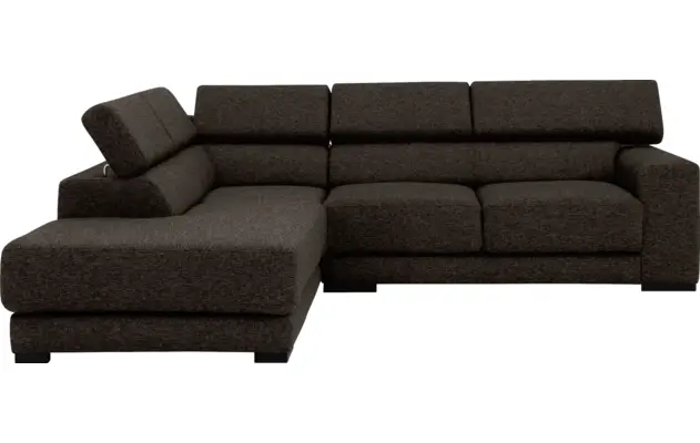 Goossens hoekbank nora bruin stof - 8190707-213-02-gespiegeld