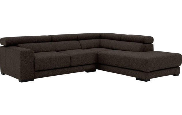 Goossens hoekbank nora bruin stof - 8190707-213-04