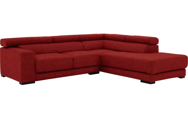 Goossens hoekbank nora rood stof - 8190707-216-04