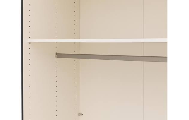 Goossens kledingkast easy storage sdk zwart hoogwaardig meubelplaat - 8190716-03