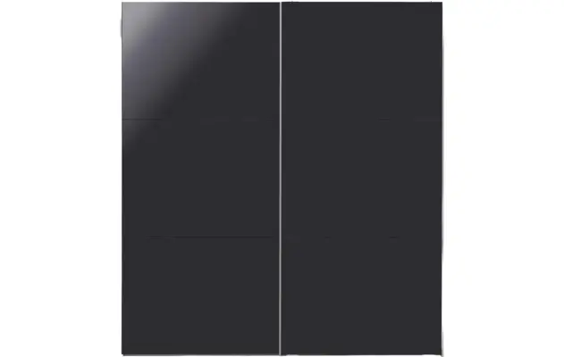 Goossens kledingkast easy storage sdk zwart hoogwaardig meubelplaat - 8190717-04