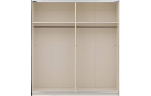 Goossens kledingkast easy storage sdk zwart hoogwaardig meubelplaat - 8190718-06