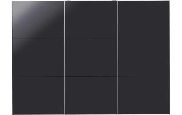 Goossens kledingkast easy storage sdk zwart hoogwaardig meubelplaat - 8190723-02
